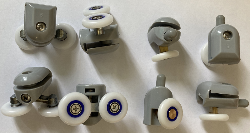 Görgő szett, 8db (4x alsó + 4x felső)